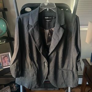 Studio by Torrid - gray blazer - size 2. Never worn/no tags.